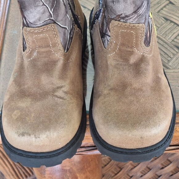 Magellan Outdoors Boots Kids Camo Boone Realtree Edge Side Zip size 13D Unisex - Picture 4 of 16